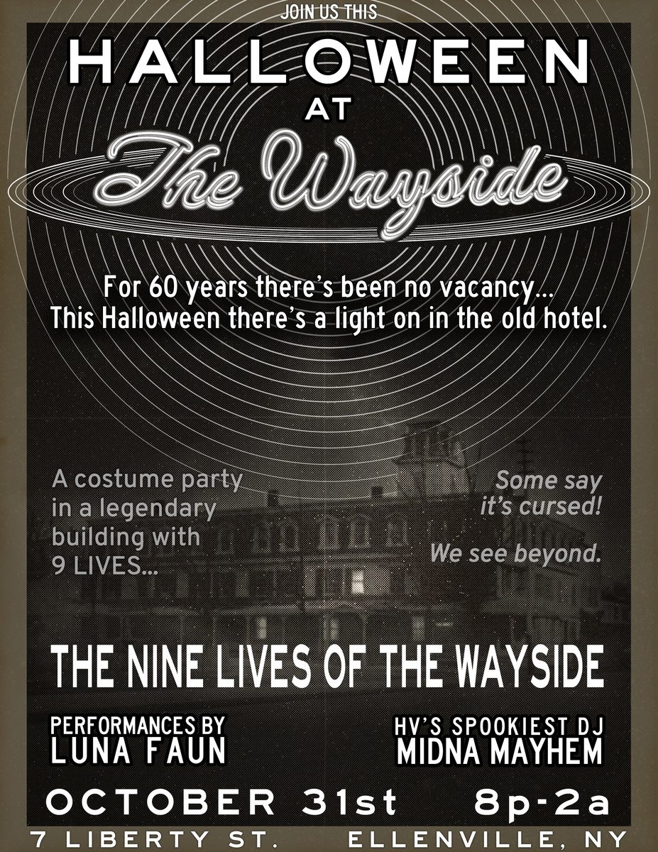 Halloween at The Wayside flyer